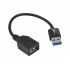 Siig Cable USB A Macho - USB A Hembra, 0.2 Metros, Negro  5