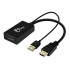 SIIG Adaptador HDMI + USB Macho - DisplayPort Hembra, Negro  1