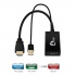 SIIG Adaptador HDMI + USB Macho - DisplayPort Hembra, Negro  2