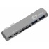 Siig Lector de Memoria JU-TB0312-S1, MicroSD/SD, USB-C, 40.000Mbit/s, Gris  1