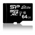 Memoria Flash Silicon Elite, 64GB MicroSDHC UHS-I Clase 10, con Adaptador  1
