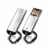 Memoria USB Silicon Power Touch 830, 2GB, USB 2.0, Plata  2