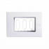 Simon Placa de Pared 2600710-030, 3 Puertos, Blanco  1