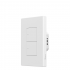 Sonoff Interruptor de Luz Inteligente M5-2C-120W, 2 Botones, Wi-Fi, Blanco