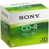 Sony Discos Virgenes para CD, CD-R, 52x, 10 Discos (10CDQ80)