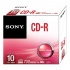 Sony Discos Virgenes para CD, CD-R, 48x, 10 Discos (10CDQ80SS)  1