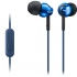 Sony Audífonos con Micrófono MDR-EX110AP, Alámbrico, 1.2 Metros, 3.5mm, Azul  1