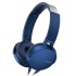 Sony Audífonos con Microfono Extra Bass XB550AP, Alámbrico, 1.2 Metros, Azul  1