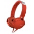 Sony Audífonos con Microfono Extra Bass XB550AP, Alámbrico, 1.2 Metros, Rojo