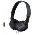 Sony Audífonos con Micrófono MDR-ZX110AP, Alámbrico, 3.5mm, Negro