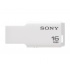 Memoria USB Sony Micro Vault, 16GB, USB 2.0, Blanco (USM16GM/W)  1