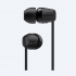 Sony Audífonos Intrauriculares con Micrófono WI-C200, Inalámbrico, Bluetooth, Negro  1
