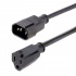 StarTech.com Cable de Poder C14 Macho - NEMA 5-15R Hembra, 1 Metro, Negro  1