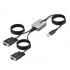 StarTech.com Cable Serial USB A Macho - 2x DB9 Macho, 4 Metros, Negro  1