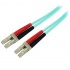 StarTech.com Cable Fibra Óptica Dúplex Multimodo OM4, LC Macho - LC Macho, 50/125µm, 3 Metros, Aqua  1