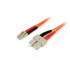 StarTech.com Cable Fibra Óptica Multimodo OM2 LC Macho - SC Macho, 2 Metros, Naranja  1