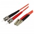 StarTech.com Cable Fibra Óptica LC Macho - ST Macho, 50/125, 1 Metro, Naranja  1