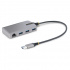 StarTech.com Hub USB 3.0 - 3x USB 3.0, x1 RJ-45, 5000 Mbit/s, Gris  1