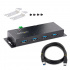 StarTech.com Hub Industrial, 5000 Mbit/s, USB 3.0 de 4 Puertos, Negro  8