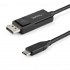 StarTech.com Cable DisplayPort 1.2 Macho - USB C Macho, 8K, 30Hz, 2 Metros, Negro  1