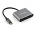 StarTech.com USB C Macho - HDMI/DisplayPort Hembra, Negro/Gris  1