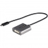 StarTech.com Adaptador DVI Hembra - USB C Macho, Negro/Gris  1