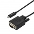 StarTech.com Cable USB-C Macho - VGA Macho, 3 Metros, Negro  1