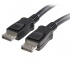 StarTech.com Cable DisplayPort con Certificación VESA DisplayPort 1.2 Macho - DisplayPort 1.2 Macho, 4K, 60Hz, 3 Metros, Negro, con Cierre de Seguridad  1