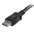 StarTech.com Cable DisplayPort con Certificación VESA DisplayPort 1.2 Macho - DisplayPort 1.2 Macho, 4K, 60Hz, 3 Metros, Negro, con Cierre de Seguridad  4