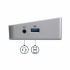 StarTech.com Docking Station para Laptops USB-C, 4x USB 3.0, 1x HDMI, 1x RJ-45  3