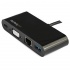 StarTech.com Docking Station USB C de 1 Puerto, 1x VGA, 1x RJ-45, Negro  2