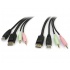 StarTech.com Cable KVM DP4N1USB6, DisplayPort/USB A/2 x3.5mm Macho - DisplayPort/USB B/2 x3.5mm Macho, 1.8 Metros, Negro  1