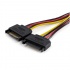 StarTech.com Cable SATA Macho - Molex (4 puntas) - Hembra, 0.15m, Negro / Rojo / Amarillo  2