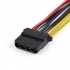 StarTech.com Cable SATA Macho - Molex (4 puntas) - Hembra, 0.15m, Negro / Rojo / Amarillo  3