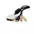 StarTech.com Cable KVM 4 en 1 DVI-D Dual Link Doble Enlace USB con Audio Micrófono, 3 Metros  3