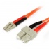 StarTech.com Cable Fibra Óptica Multimodo OM1 LC Macho - SC Macho, 1 Metro, Naranja  1
