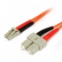 StarTech.com Cable Fibra Óptica Multimodo LC Macho - SC Macho, 2 Metros, Naranja  1