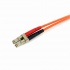 StarTech.com Cable Fibra Óptica Multimodo Dúplex LC Macho - ST Macho, 1 Metro, Naranja  3