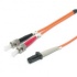 StarTech.com Cable Fibra Óptica Multimodo MT-RJ Macho - ST Macho, 1 Metro, Naranja