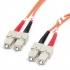StarTech.com Cable Fibra Óptica Multimodo SC Macho - SC Macho, 2 Metros, Naranja  1