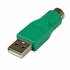 StarTech.com Adaptador Mouse USB A Macho - PS/2 Hembra, Verde  1