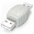 Startech.com Adaptador de Cable USB A Macho - USB A Macho, Blanco  1