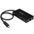 StarTech.com Hub USB C 3.0, 3x USB A y Ethernet Gigabit, 1000 Mbit/s, Negro  1
