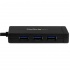 StarTech.com Hub USB C 3.0, 3x USB A y Ethernet Gigabit, 1000 Mbit/s, Negro  3