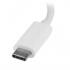 StarTech.com Hub USB C 3.0 Macho - 3x USB A 3.0 y Ethernet Gigabit, 1000 Mbit/s, Blanco  3