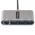 Startech.com Hub USB C 3.0, 3x USB A 3.0, 1x RJ-45, Gris  3