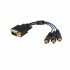 StarTech.com Adaptador DVI Macho - 3x RCA Hembra, 15cm, Negro  1