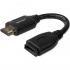 StarTech.com Cable HDMI 2.0 Macho - HDMI 2.0 Hembra, 4K, 60Hz, 15cm, Negro  1