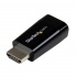 StarTech.com Adaptador Convertidor de Video Portátil HDMI Macho - VGA Hembra, Negro  1