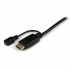 StarTech.com Cable VGA Macho - HDMI + Micro-USB Macho/Hembra, 90cm, Negro  2